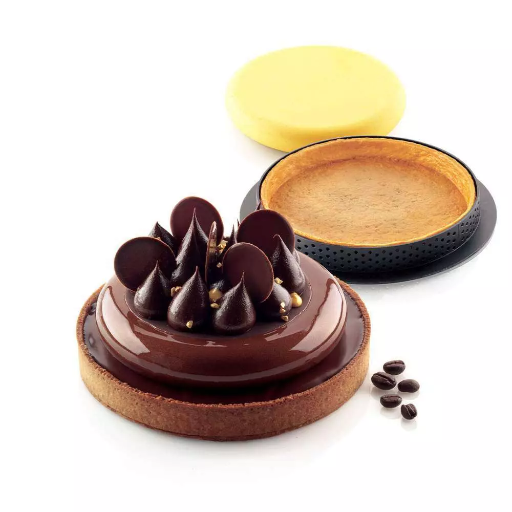 Набір форм для тартів 2 шт TARTE RING 150 мм Silikomart - KIT TARTE RING D150 MM - Фото 2