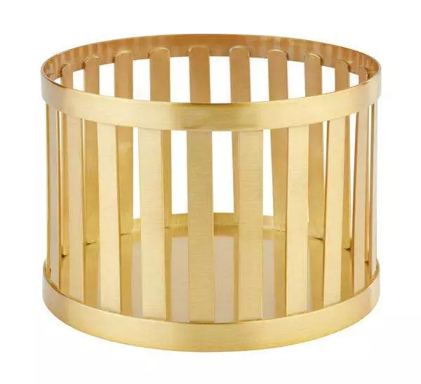 Корзина фуршетная APS d15Xh10.5 см золотистая 15334