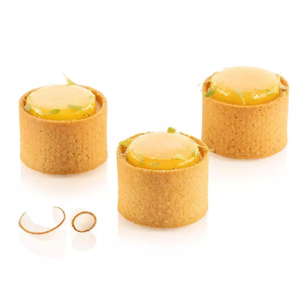 Набор форм для тарталеток 6 шт (d 50) Silikomart TARTE RING ROUND D50 H35 MM - Фото 1