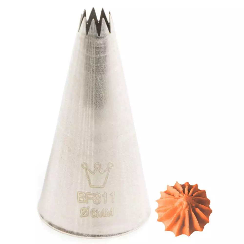 Кондитерская насадка FRENCH STAR 6 мм Martellato BF 311