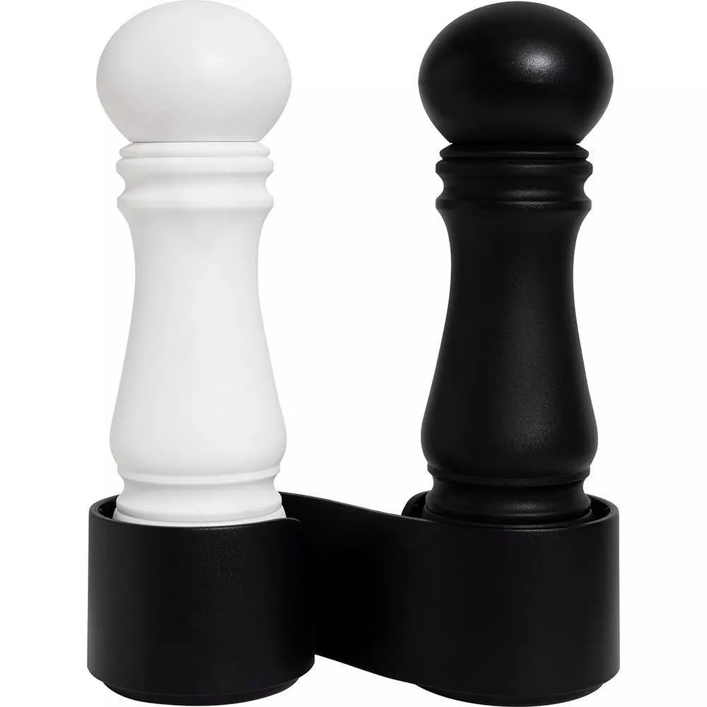 Набор мельниц для соли та перца Crushgrind Mini Grinder h14 см white/black 060080-4002 - Фото 1