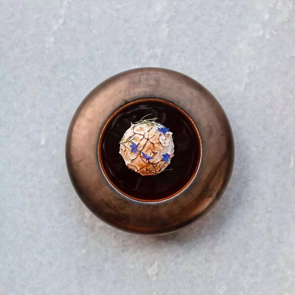 Салатник для презентаций Studio Raw Donut d22Xh5 см 165 мл metallic gold RD18425 - Фото 2