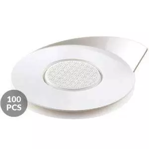 Набір підставок під десертів 100 шт. ø86 мм Silikomart - SET 100 WHITE TRAYS - ROUND ø86 MM