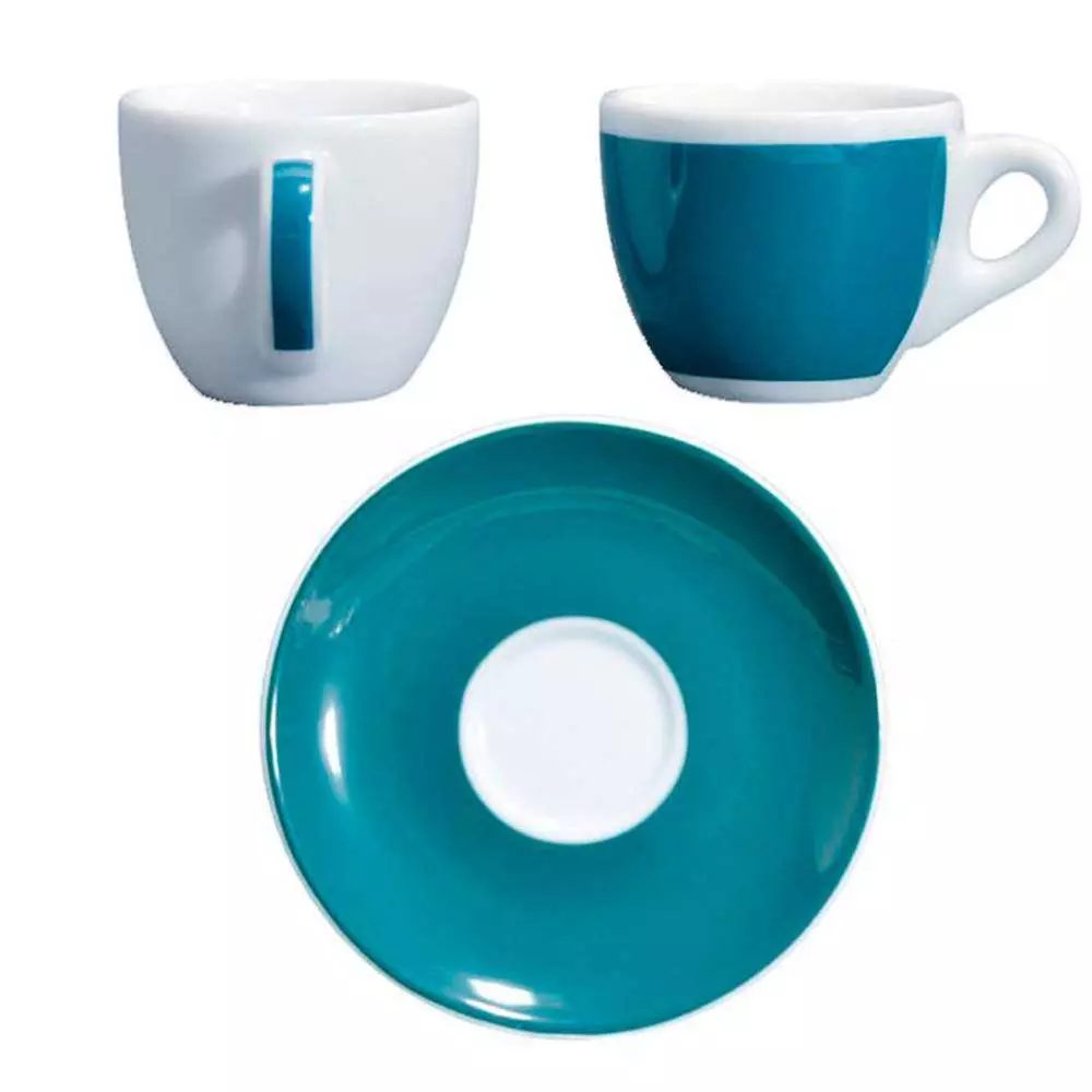 Чашка с блюдцем 12 см для эспрессо 75 мл, серия Verona Millecolori Green Ancap 33009-002021CA VR