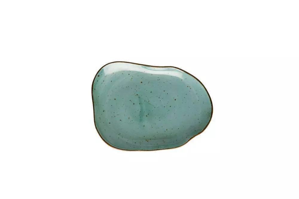 Блюдце Lubiana Stone age decor 17 см бирюзовое 4612-6630L - Фото 1