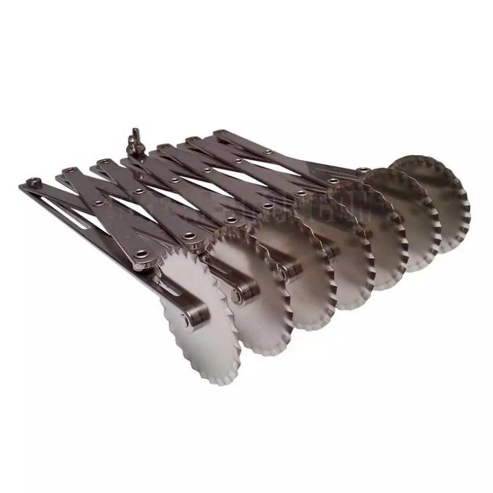 Делитель для теста на 7 роликов рельефный Martellato ROTAPINOX 7 O