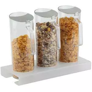 Підставка і 3 диспенсери для мюслі, 3х1,5 л APS - 11973