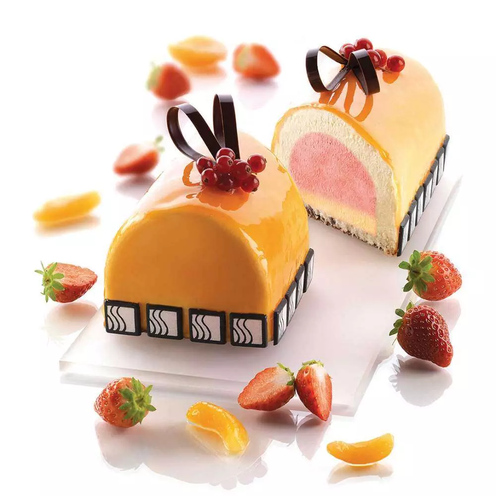 Силиконовая форма для торта GIANDUIA 1200 мл Silikomart TOR250x80/1 - Фото 2