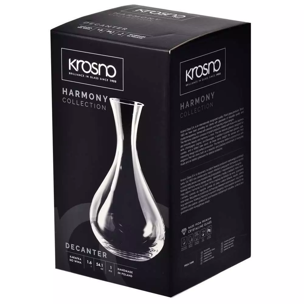 Графин для вина Krosno Harmony 1600 мл 5900345790268 - Фото 2