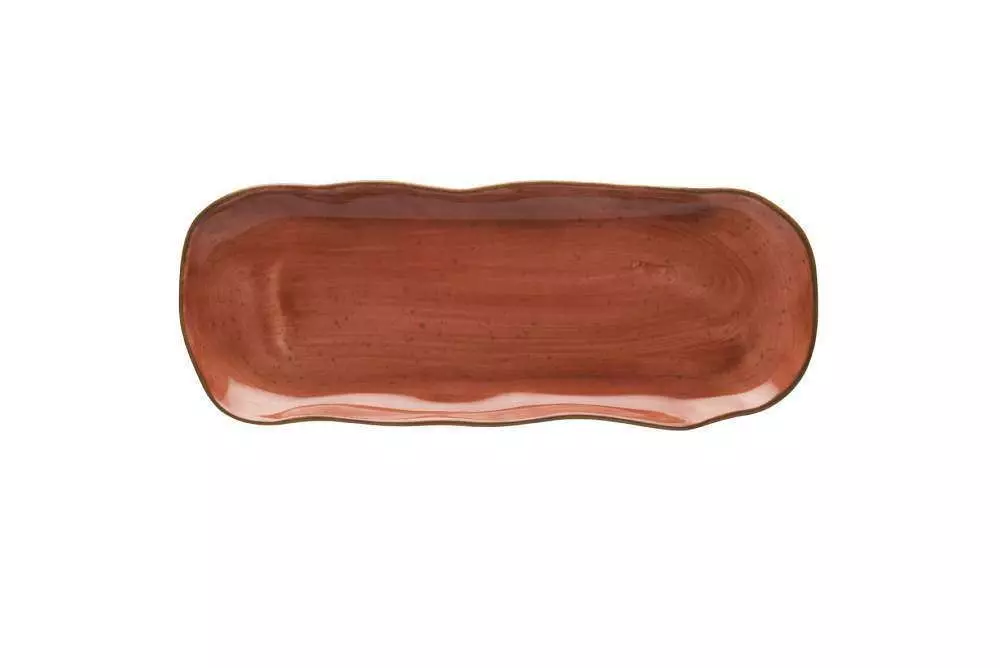 Блюдо Lubiana Stone age decor 35Х13,5 см кирпичное L4659-6630M
