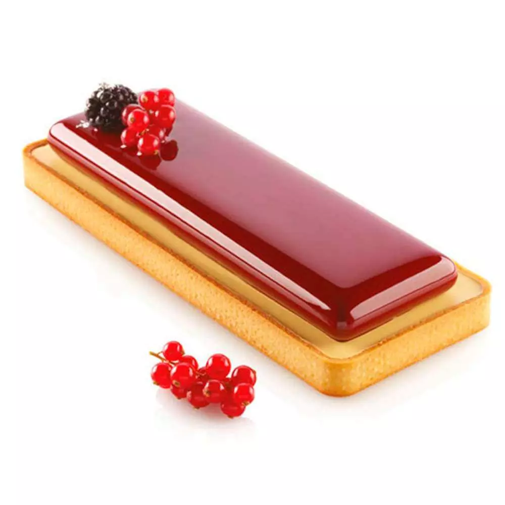 Форма для тартов RECTANGULA 1 шт Silikomart KIT TARTE RING RECTANGULAR 265x105 MM - Фото 2
