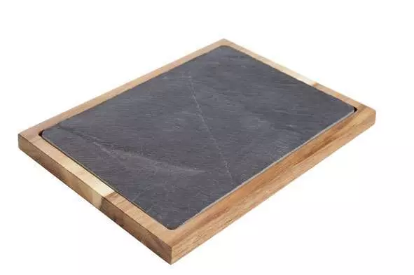 Доска сланец для подачи Cosy 35X25X2.5 см (акація-сланець) 4256637 - Фото 1