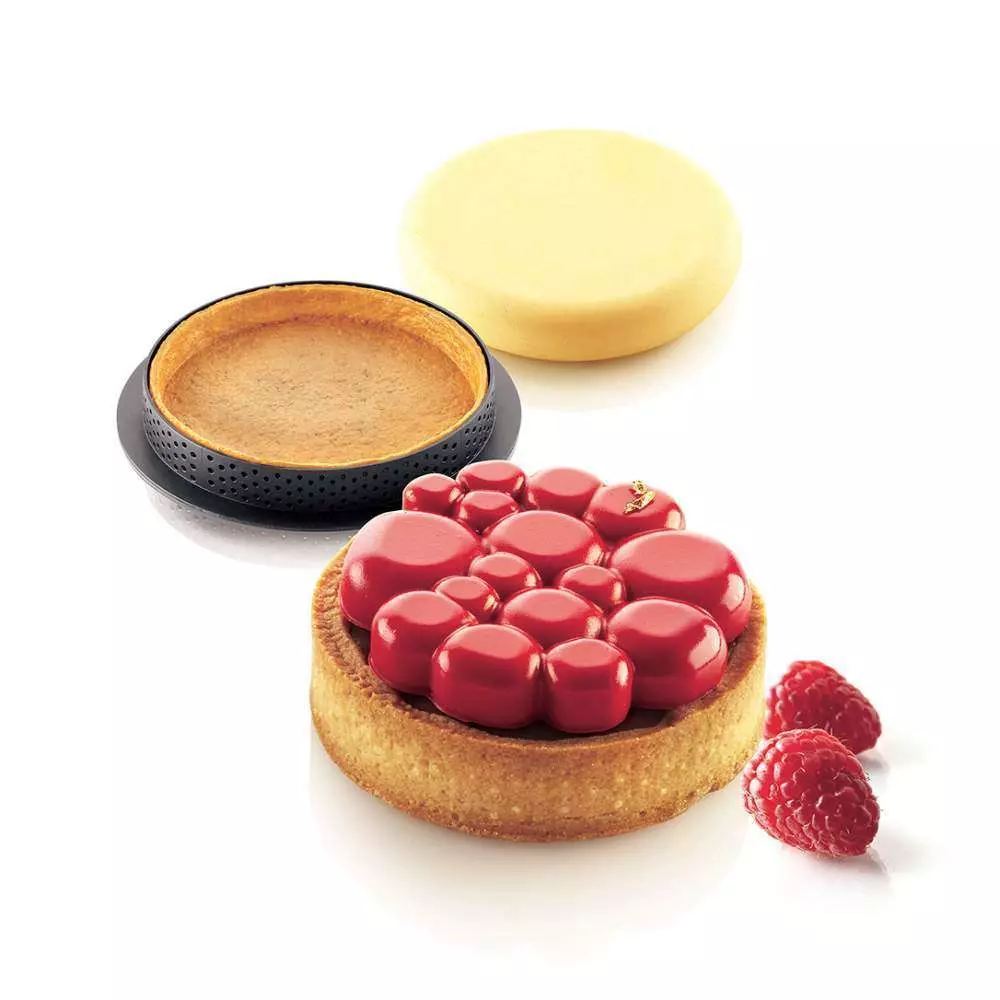 Набор форм для тартов PARADIS Silikomart KIT TARTE RING PARADIS D80 MM - Фото 1