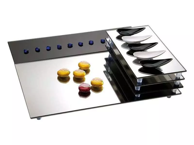 Піднос дзеркальний/тарілка APS 32,5X26,5Xh3 см - 00962