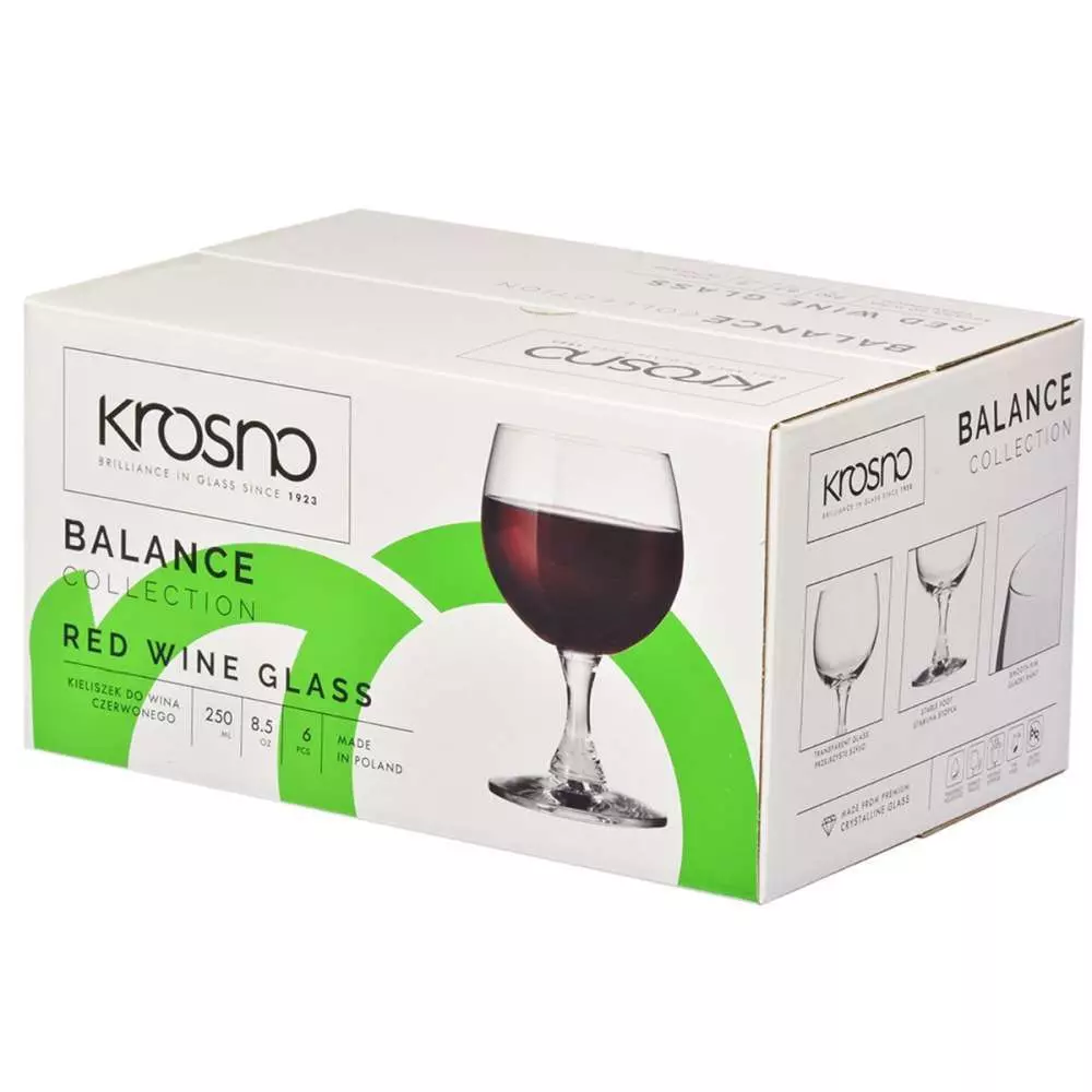 Келих для вина Krosno Balance 250 мл - 5900345788975 - Фото 2