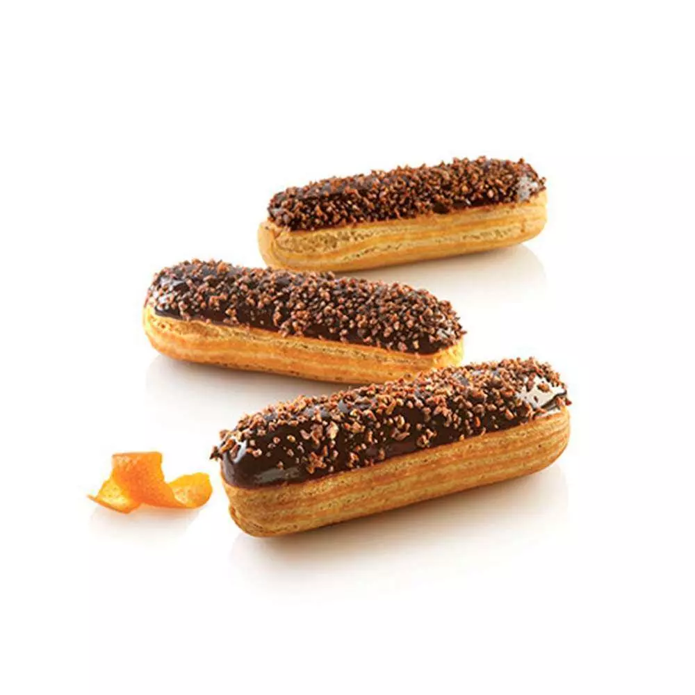 Силиконовая форма для выпечки с перфорацией ЭКЛЕРЫ Silikomart AIR PLUS 31 ECLAIR - Фото 2