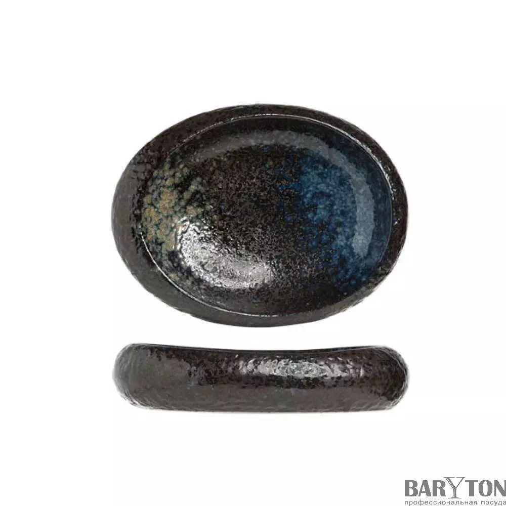 Салатник овальний Cosy&Trendy Black yoru 24Х21 см - 9633359 - Фото 2