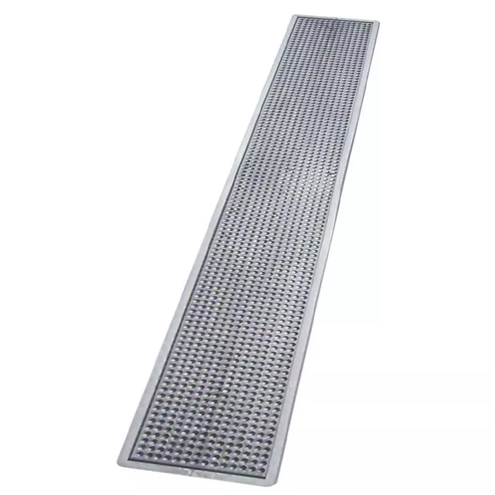 Барний килимок 70x10 см, колір срібний The Bars - B008MS