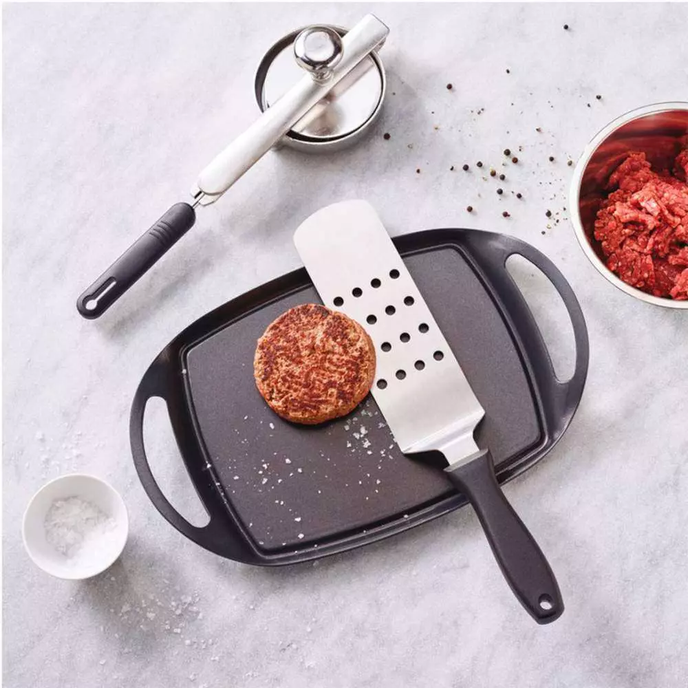 Лопатка кухонная перфорированная н/ж 24х7,2 см Paderno 18517-24 - Фото 2