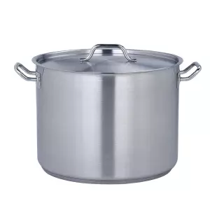 картинка Каструля 22 л із нержавіючої сталі з кришкою FoREST - 303622 від магазину BarYton