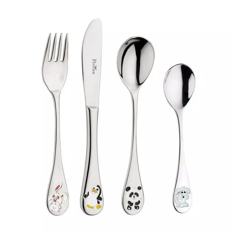 Набор приборов (сет 4 шт) детский Pintinox Arca di noe 105000B6 - Фото 1