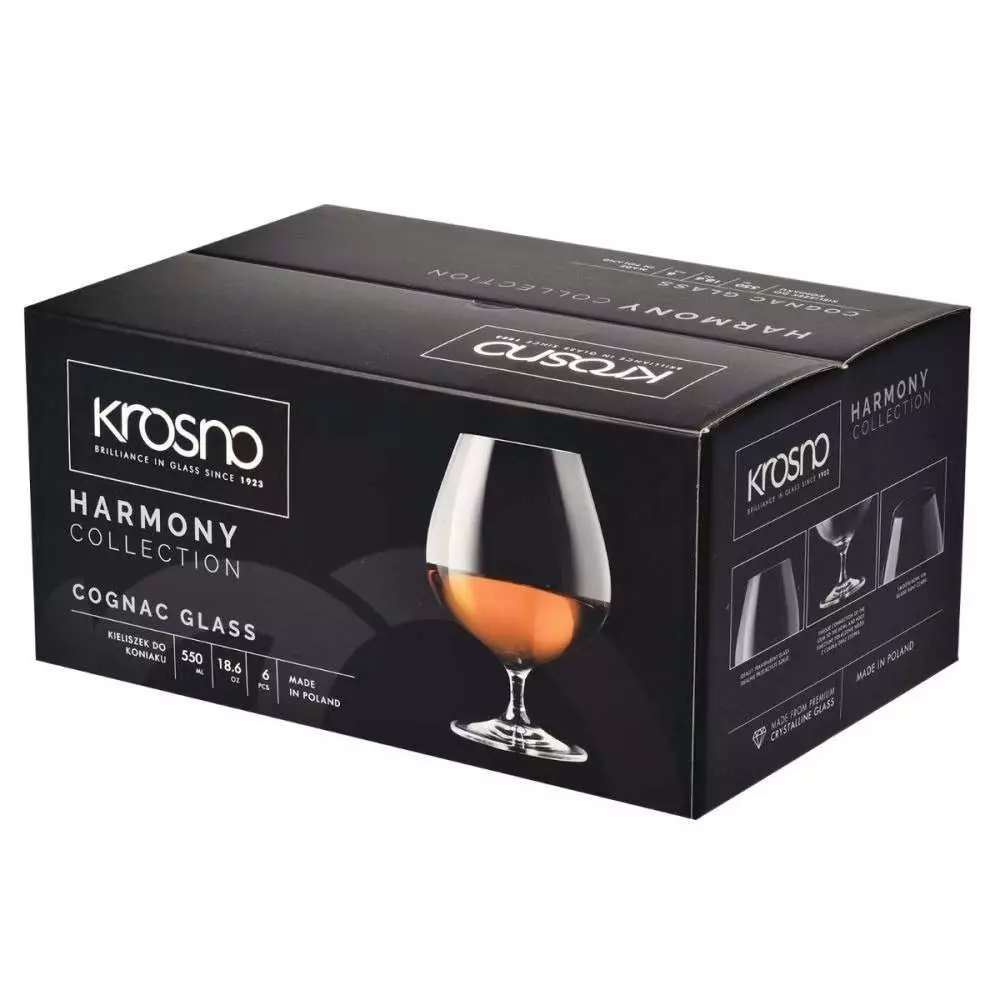 Бокал для коньяку Krosno Harmony 550 мл - 5900345791098 - Фото 2