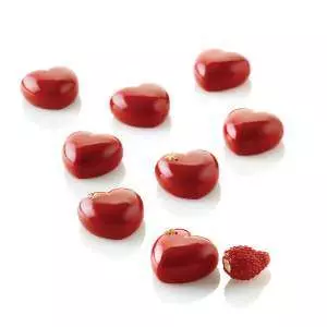 Силіконова форма для десертів Серце 5 мл Silikomart - MICRO LOVE5