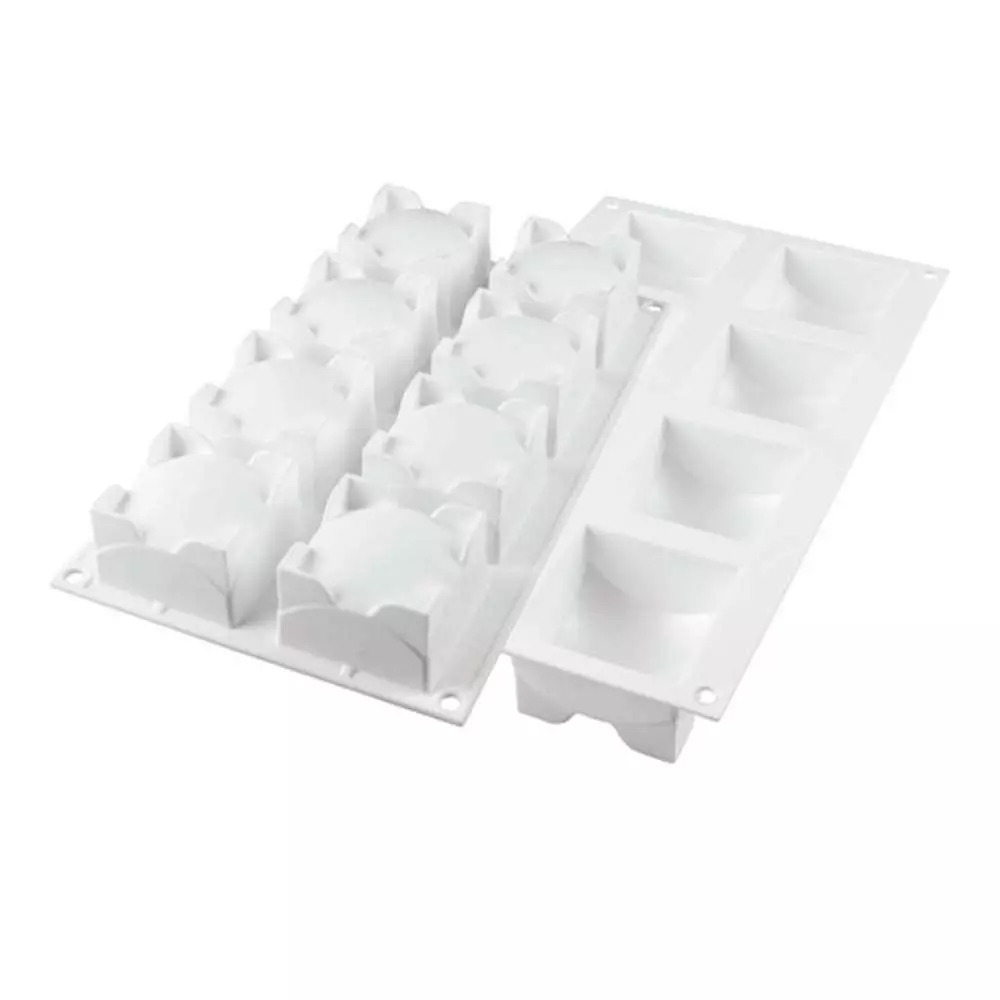 Силиконовая форма для десертов SQUARE SPHERE 110 мл Silikomart SQUARE SPHERE 110 - Фото 2