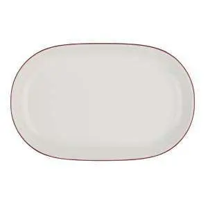Тарілка овальна ID Fine Modest Maroon 28X18 см magnus 13001-143028