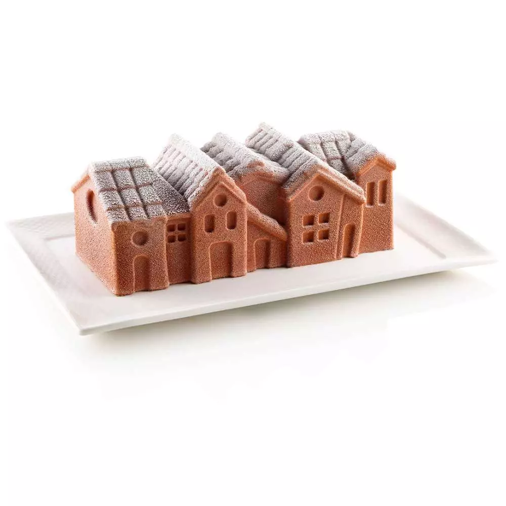 Силиконовая форма для выпечки WINTER VILLAGE Silikomart WINTER VILLAGE - Фото 1