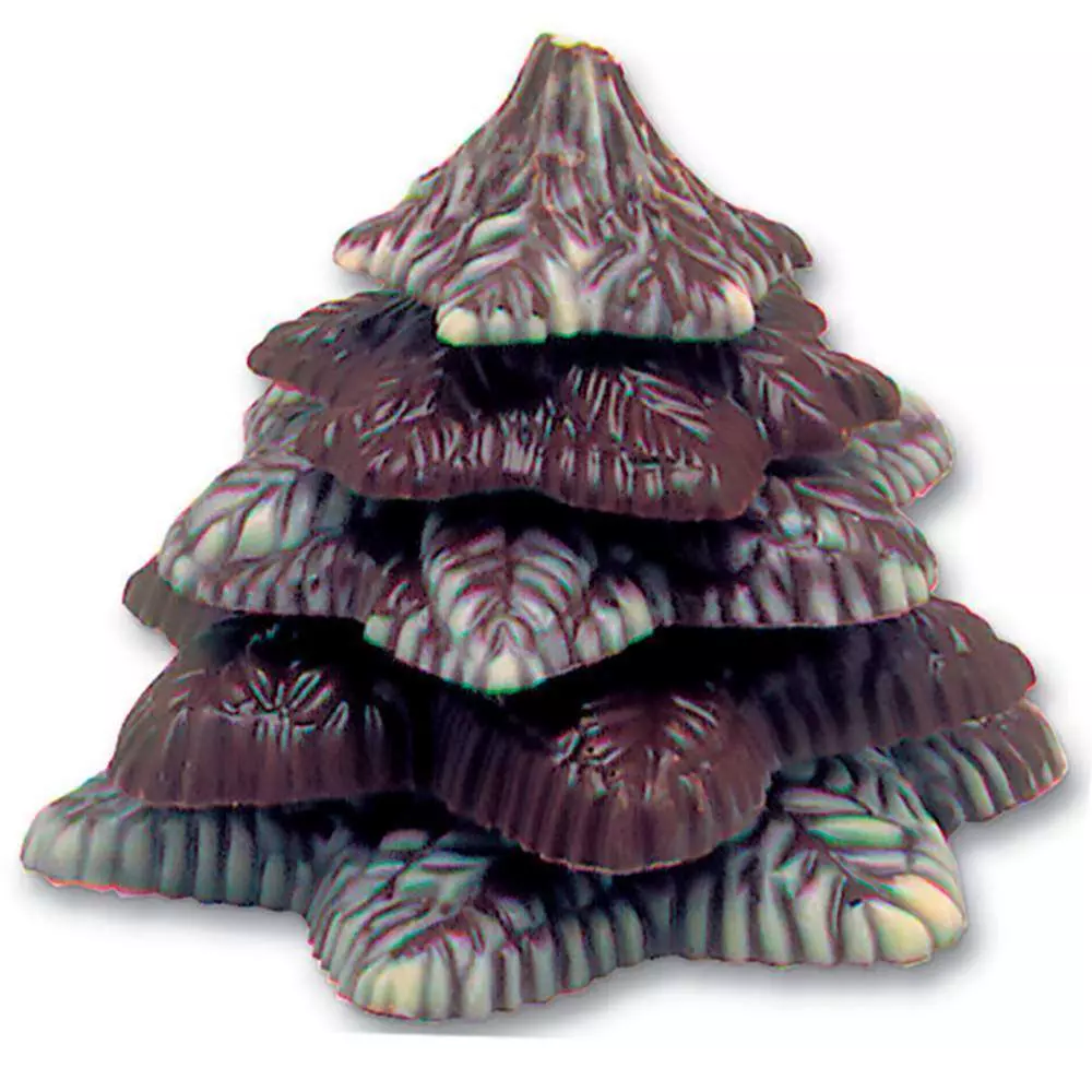 Форма для шоколада поликарбонатная Елка 125 г Matfer 381014