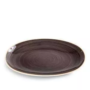 картинка Тарелка овальная Ariane Twister Mokka 32 см AVCARN263015032 от магазина BarYton