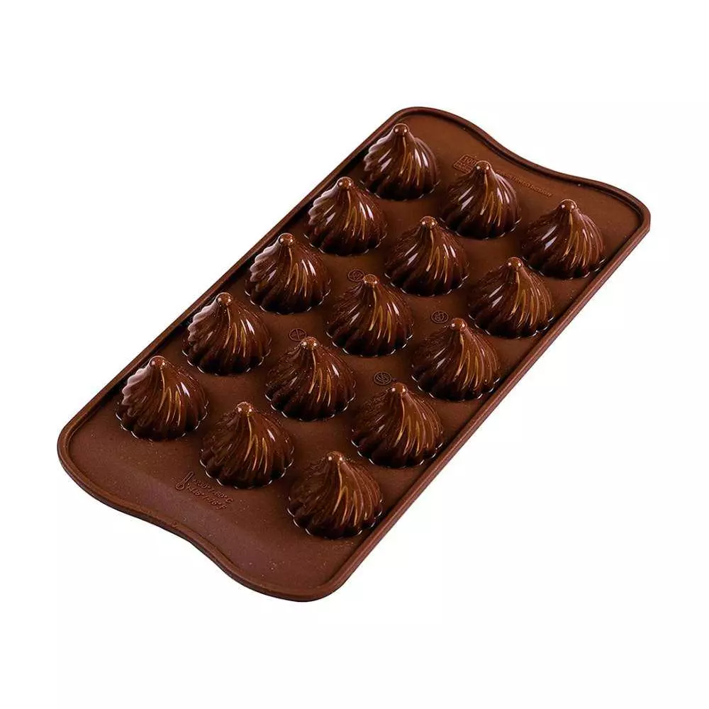 Силиконовая форма для шоколада CHOCO FLAME 15 мл Silikomart SCG47 - Фото 2