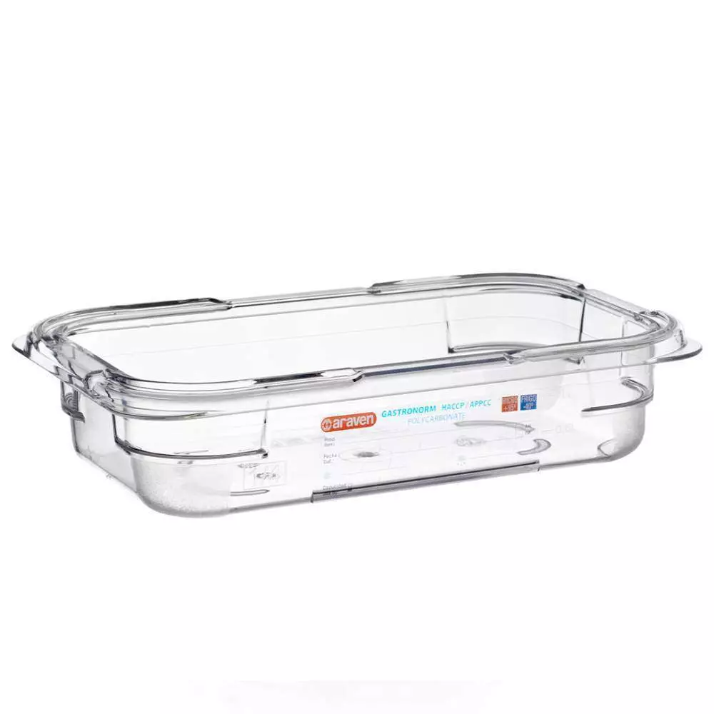 Гастроемкость из поликарбоната GN 1/4 h-6,5 см 1,8 л Araven 09816