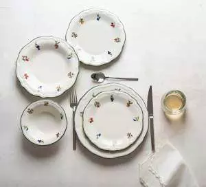 Набір столового посуду 24 шт (4X6) Porser Home Vintage Rose fulya FLY24YKPRS1124