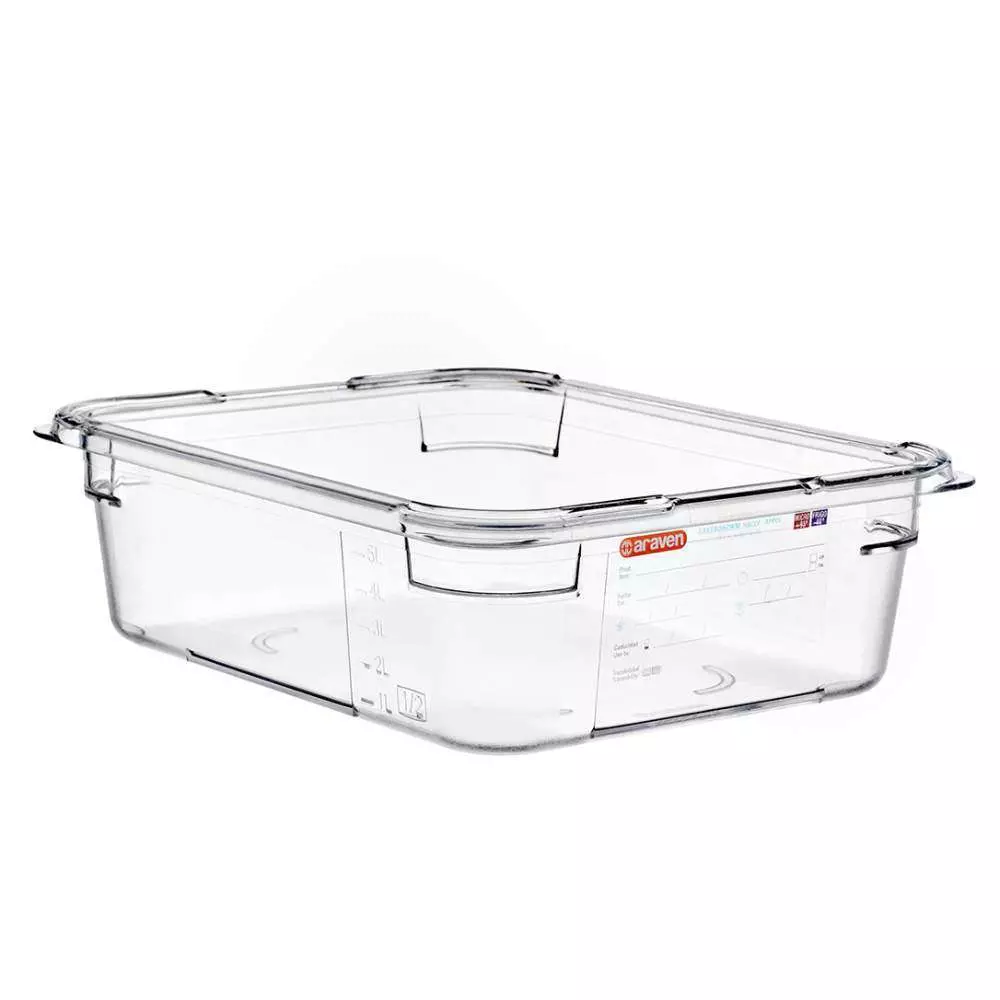 Гастроемкость из поликарбоната GN 1/2 h-10 см 6 л Araven 09822