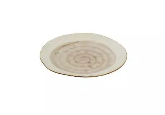 Тарелка круглая Alt Porcelain Country 25см. (светло-серая) FB3703LG-10CS