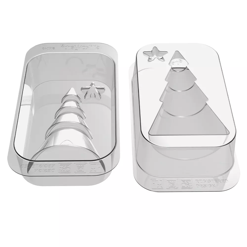 Форма для шоколада Елка 2 шт Silikomart KIT WINTER TREE - Фото 2