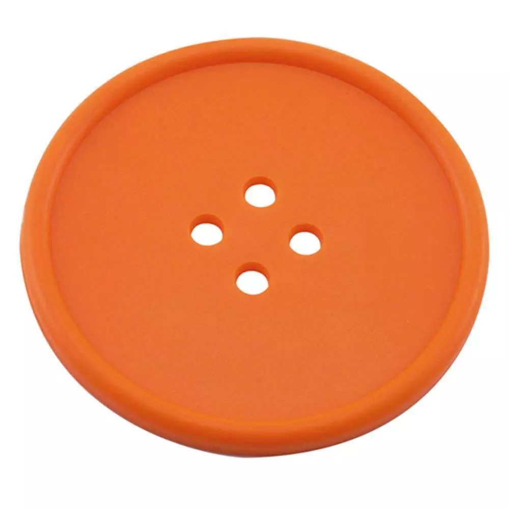 Костер подставка "Button" оранжевый, каучук The Bars D001O