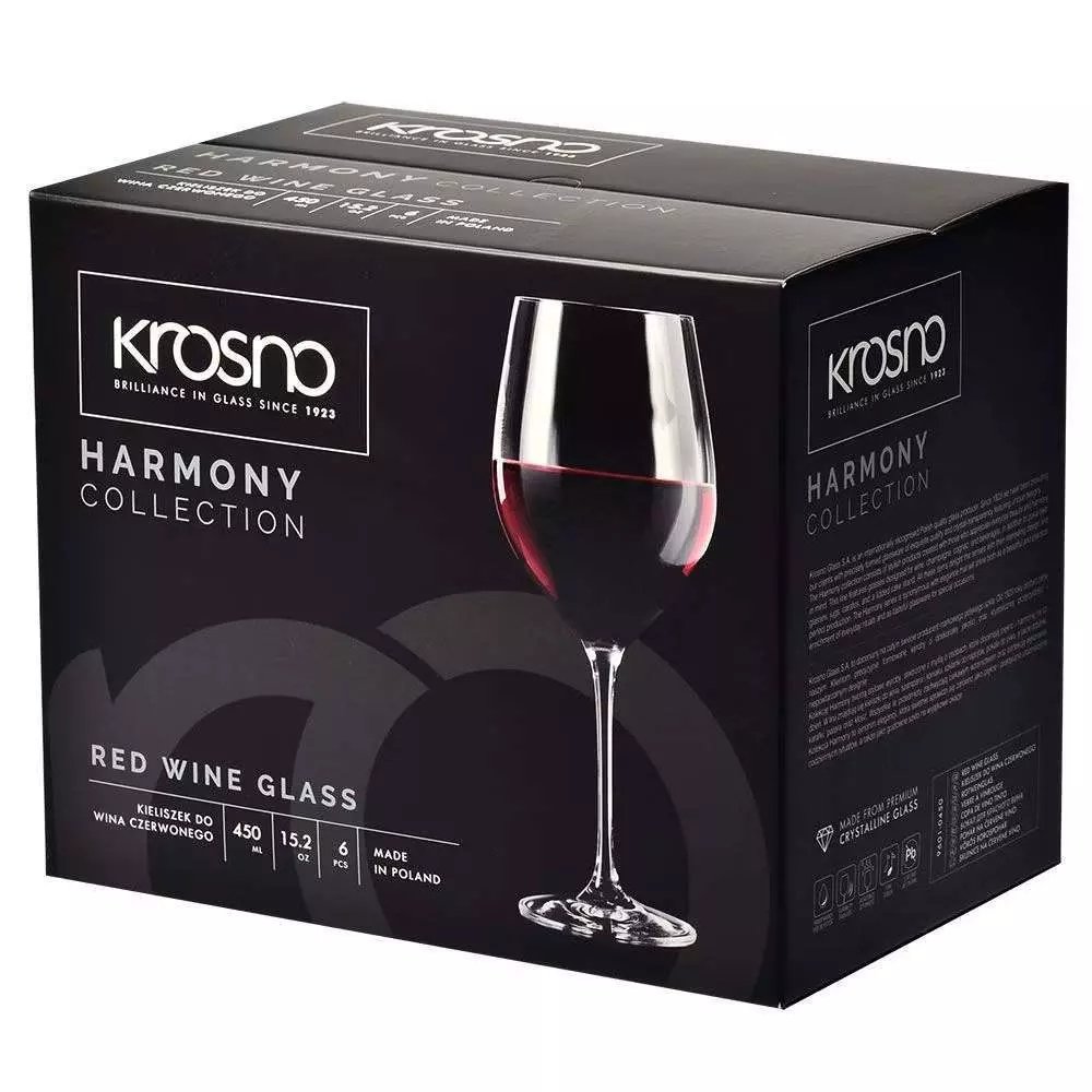 Бокал для красного вина Krosno Harmony 450 мл 5900345788814 - Фото 2