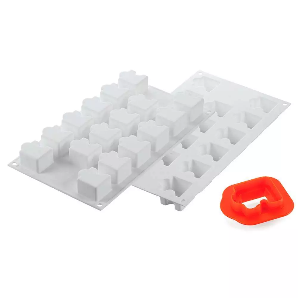 Силіконова форма для десертів PUZZLE Silikomart - PUZZLE 30 - Фото 1
