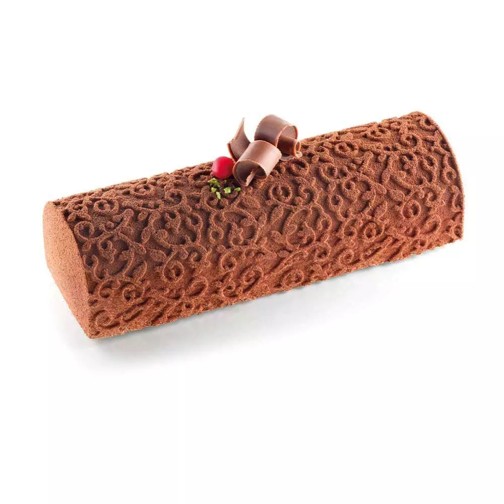 Набор силиконовых форм для торта KIT BUCHE ARABESQUE Silikomart Kit Buche  ARABESQUE - Фото 1