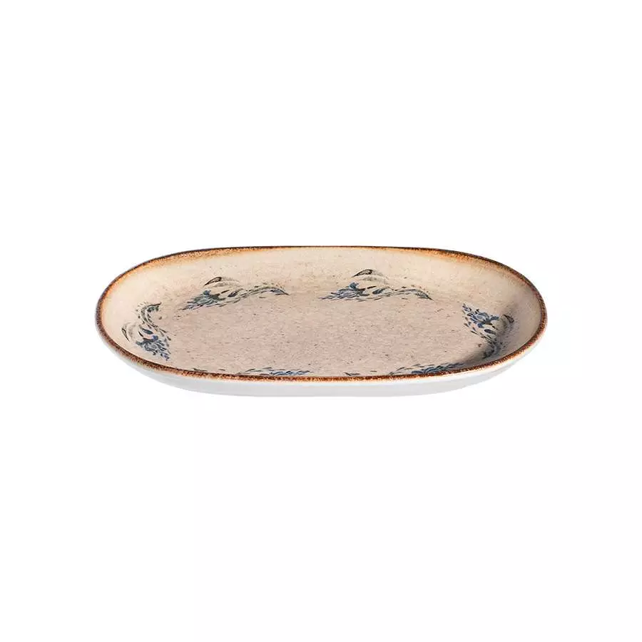 Тарілка овальна ID Fine Voyage Navy magnus 28X18 см - 20001-143028 - Фото 2