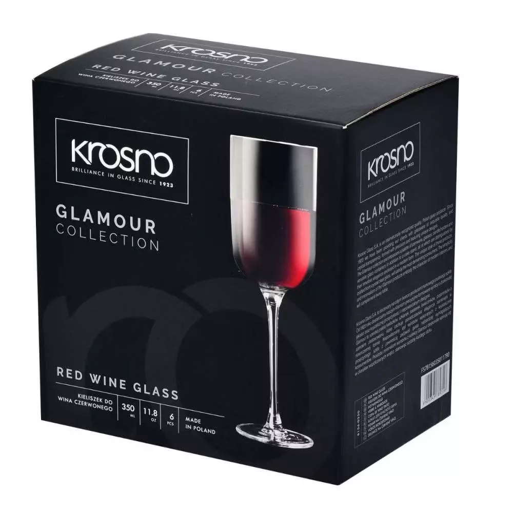 Бокал для красного вина Krosno Glamour 350 мл 5900345789316 - Фото 2