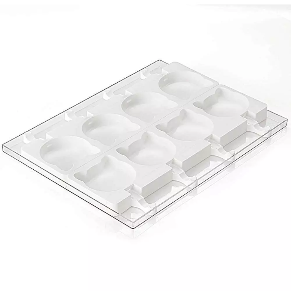 Набор форм для мороженого с подносом КОТИК Silikomart GEL08