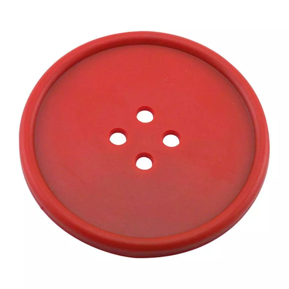 Костер подставка "Button" красный, каучук The Bars D001R