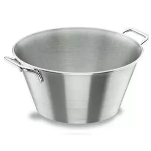 Миска коническая с ручками 22 л из нержавеющей стали Lacor 50845