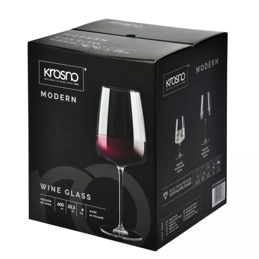 Бокал для вина Krosno Modern 600 / 750 мл 5900345915838 - Фото 2