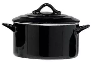 картинка Кастрюля с крышкой для запекания Cosy&Trendy Casserole 500 мл D12,5XH7 см черная T0263717B от магазина BarYton