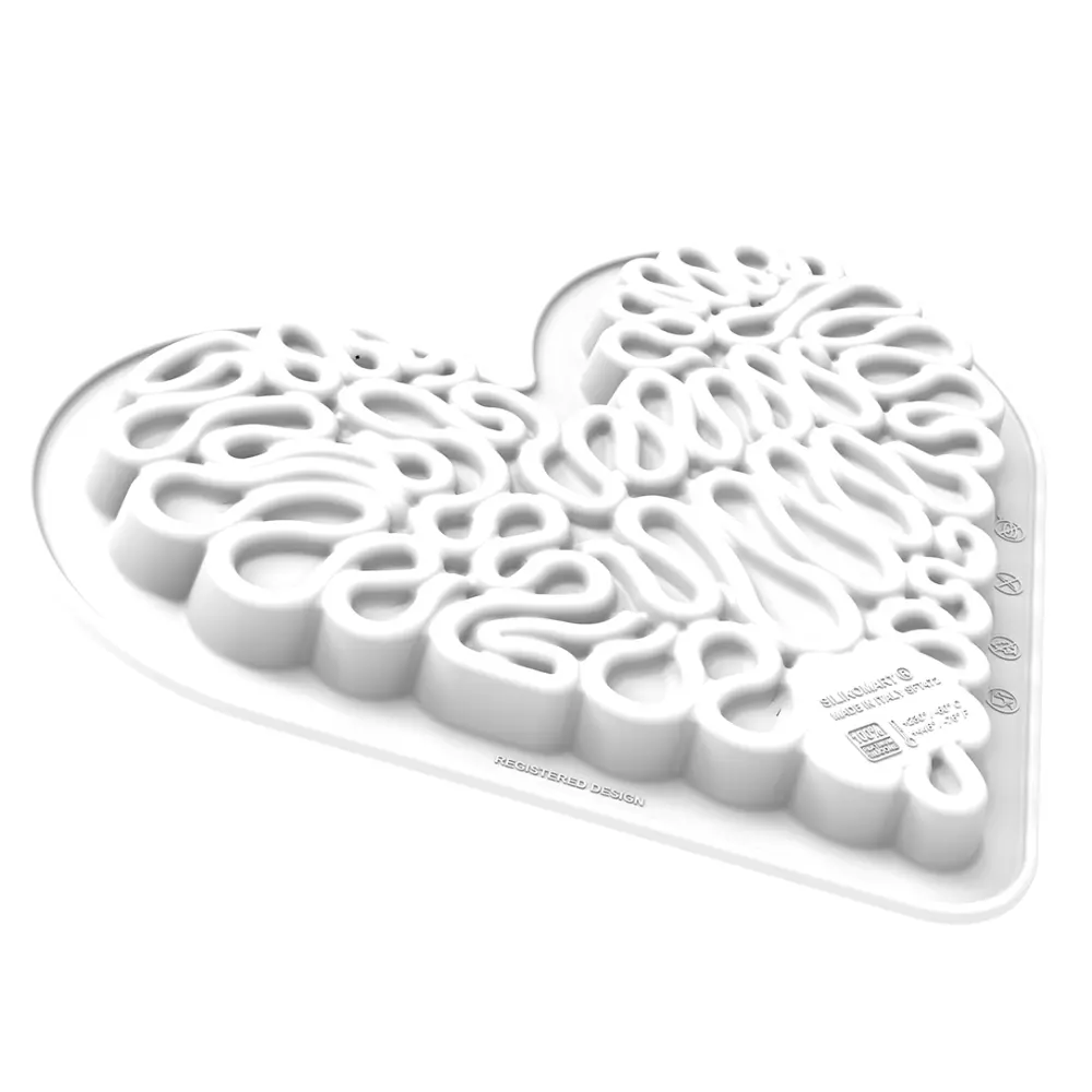 Набор силиконових форм для десерта Сердце 580 мл Silikomart LEVEL HEARTS 580 - Фото 3
